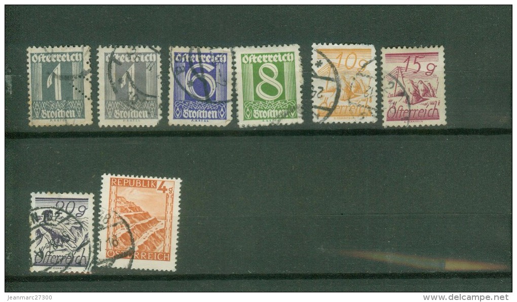 Autriche - Lot 1 Oblitéré Dont 1 Perforé -0.15/objet Si Vous Achetez Groupé5 - Used Stamps