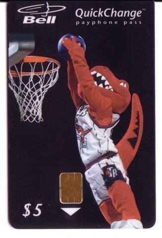 BASKETBALL - TORONTO RAPTORS Mascot NBA ( Canada - Chip Card  ) Basket-ball Basket Ball Baloncesto Pallacanestro - Kanada