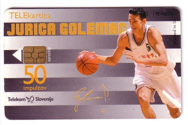 BASKETBALL   J. Golemac  ( Slovenia Super Rare - 3.000 Ex )  Basket Ball Baloncesto Pallacanestro * DAMAGED - See Scan - Slovenia