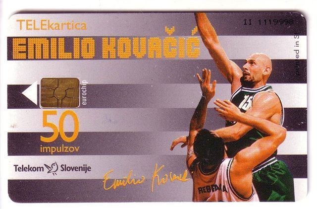 BASKETBALL   E. Kovacic  ( Slovenia Super Rare - 3.000 Ex )  Basket Ball Baloncesto Pallacanestro * DAMAGED - See Scan - Slowenien