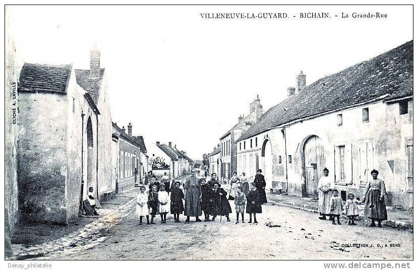 VILLENEUVE-LA-GUYARD-BICHAN- LA GRANDE RUE - Villeneuve-la-Guyard