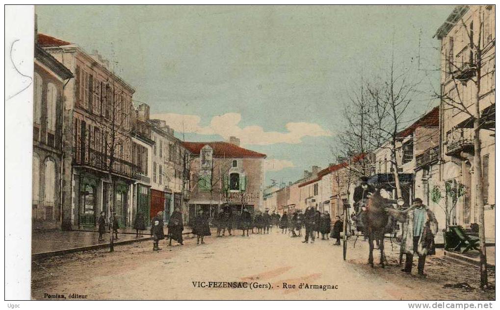 CPA - 32 - VIC-FEZENSAC - Rue D'Armagnac - 064 - Vic-Fezensac