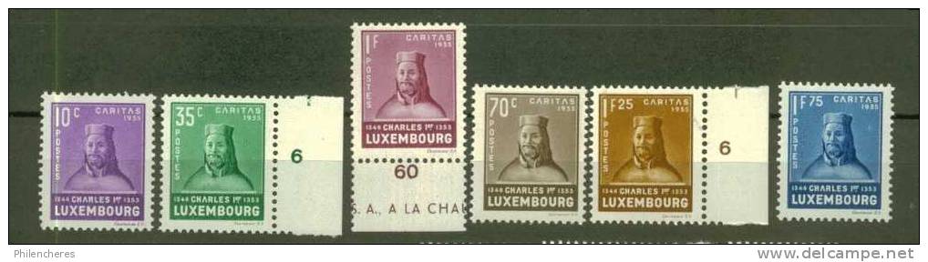 LUXEMBOURG  N° 276 à 281 ** - Unused Stamps