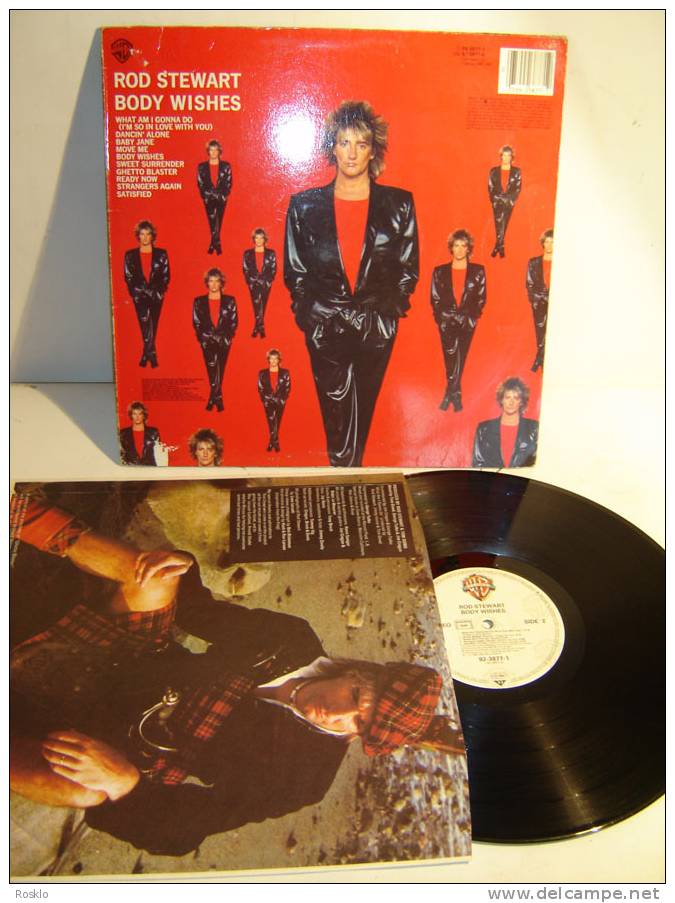 DISQUE LP 33T D ORIGINE / ROD STEWART / BODY WISHES / WARNER 1983/ TRES BEL ETAT - Disco, Pop