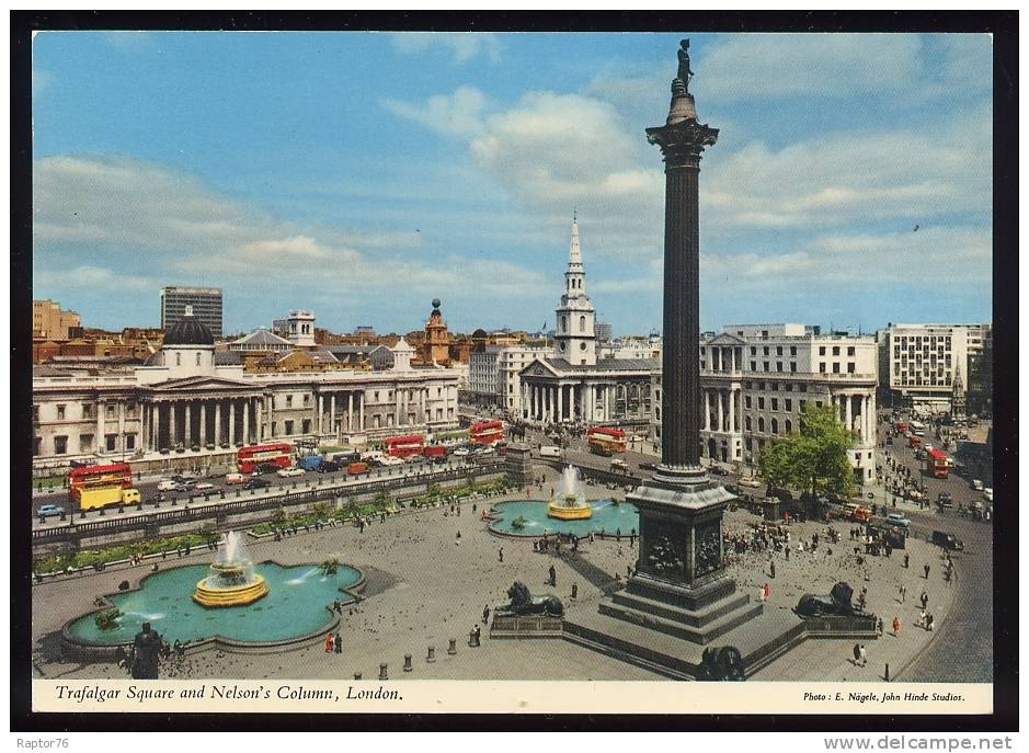 CPM  Royaume Uni  LONDRES  Trafalgar Square La Colonne De Nelson - Trafalgar Square