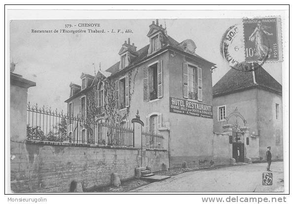 21 )) CHENOVE, Restaurant De L'Escargotière Thabard L.V. Edit N° 379 ** - Chenove