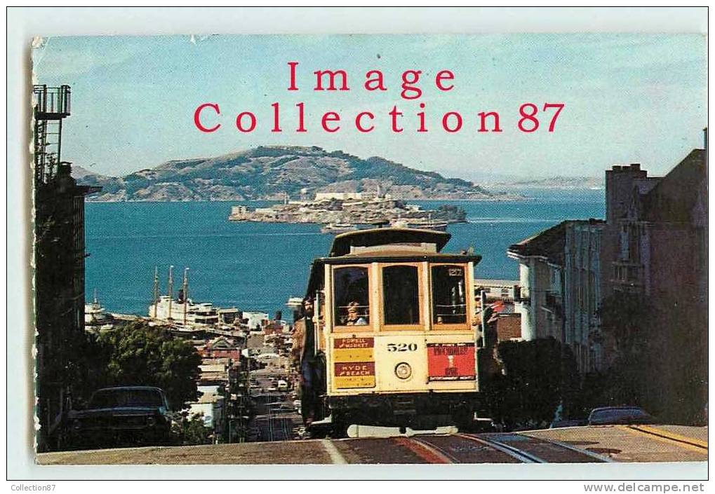 FUNICULAIRE TRAMWAY à SAN FRANCISCO Aux ETATS UNIS - CABLE CAR ON SAN FRANCISCO HILL - Funicular Railway