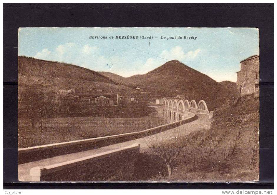 30 BESSEGES (environs) Pont De Revéty, Vue Générale, Colorisée, Ed Brunel, 192? - Bessèges