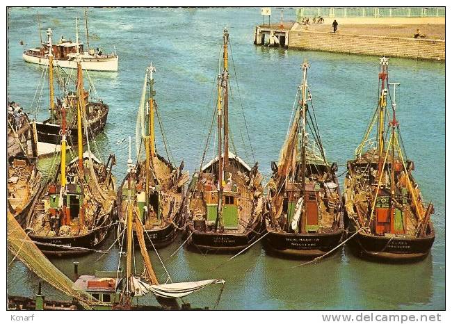 CP De BATEAUX DE PÊCHE " Timbrée De WESTENDE & Avec Relais De BELLECOURT à L'arrivé " . - Pêche