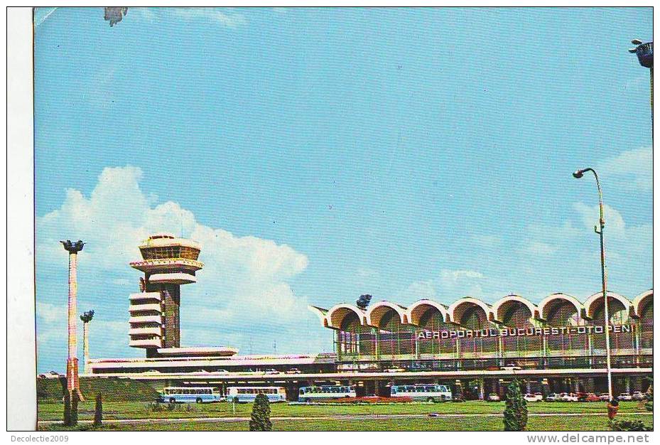 ZD1676 Aviation Civile Romania International Airport Otopeni Postcard - 1946-....: Moderne