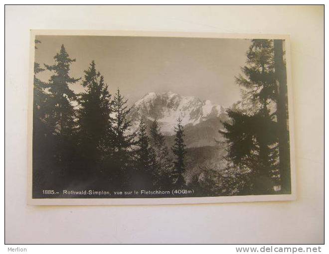 Suisse - VS Rothwald-Simplon  Ca 1920's     VF  D57883 - Simplon