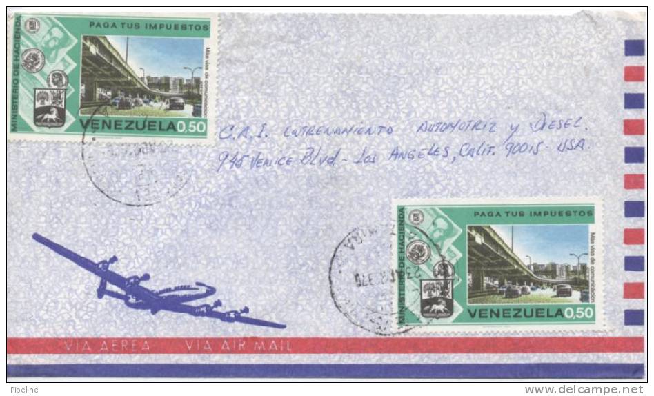 Venezuela  Air Mail Cover Sent To Denmark 23-4-1976 - Venezuela