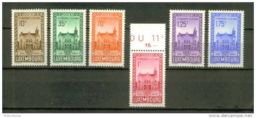 LUXEMBOURG N° 282 à 287 ** - Unused Stamps