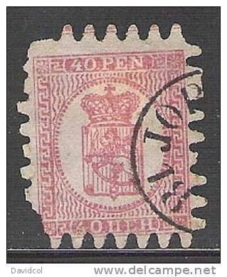 Q801.-.FINLAND / FINLANDIA .-. 1866-1874 .-. SCOTT  # : 10  .-. USED . CAT VAL : US$ 60.50 - Used Stamps