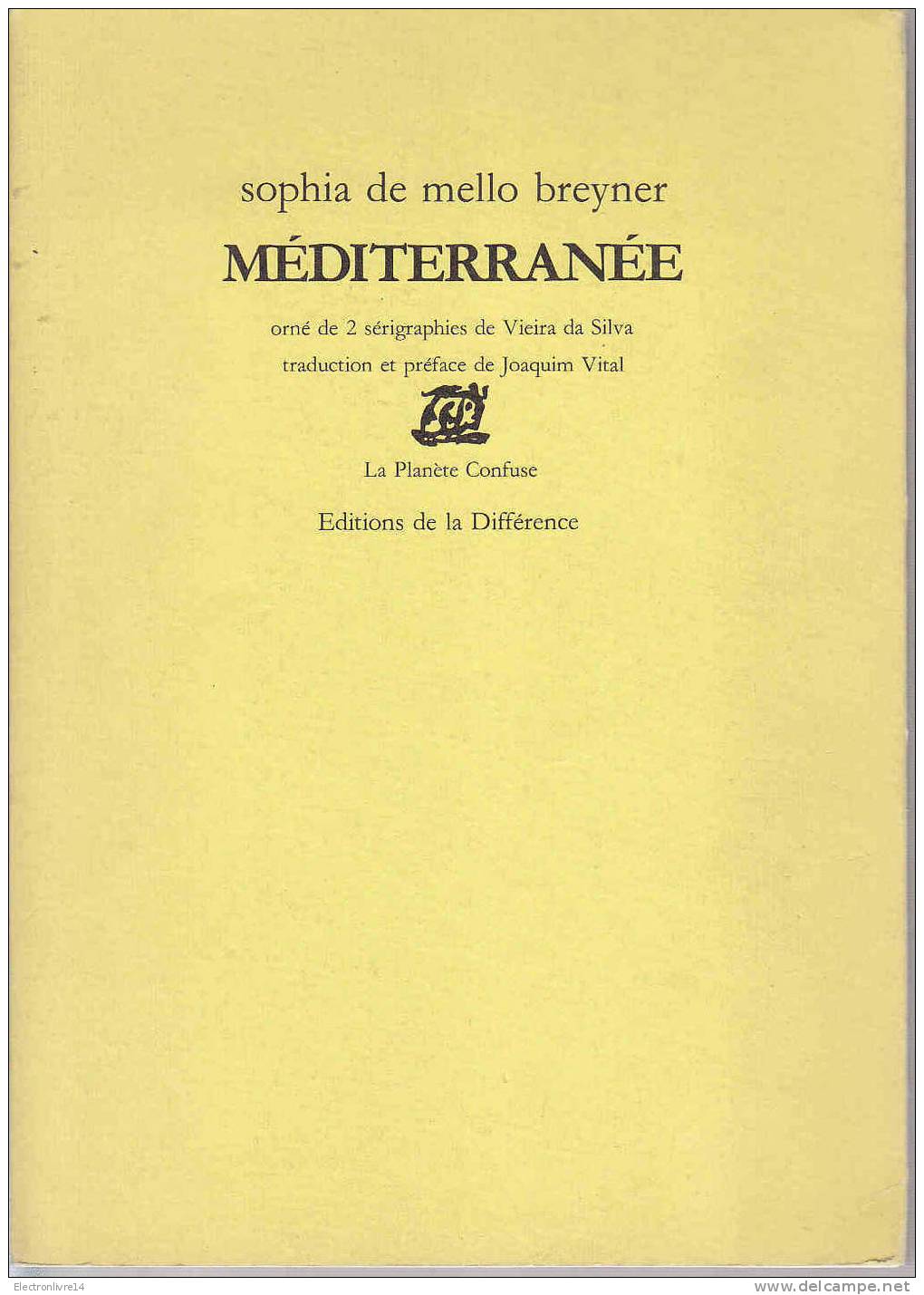 Breyner Mediterranee Orne De 2 Serigraphies De Da Silva Ed La Difference  Tire 226 Ex Sur Papier Verge - Auteurs Français