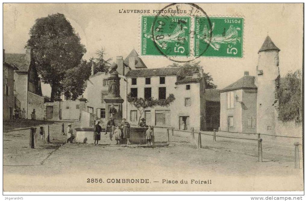 CPA COMBRONDE (Puy De Dome) - Place Du Foirail - Combronde