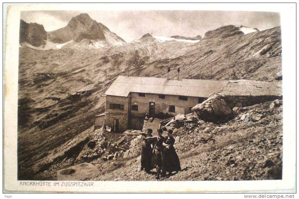Knorrhütte,Knorrhütte Im Zugspitzkar,1921, D.u.Oe.A.-V., Sektion München, - Alpinisme