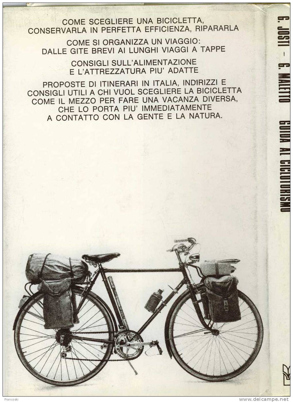 VINTAGE"GUIDA AL CICLOTURISMO"1979-CICLISMO-BICI-TECNICA-MECCANICA-ITINERARI- - Sports