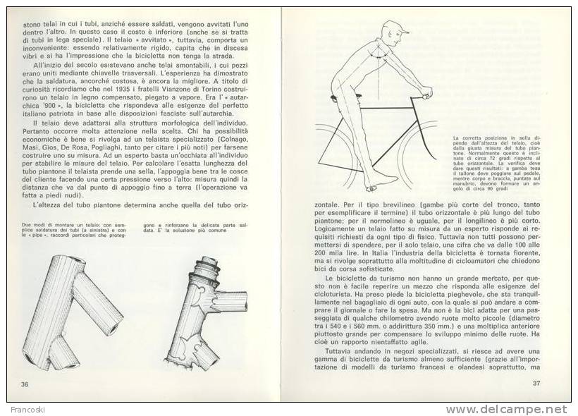 VINTAGE"GUIDA AL CICLOTURISMO"1979-CICLISMO-BICI-TECNICA-MECCANICA-ITINERARI- - Sport