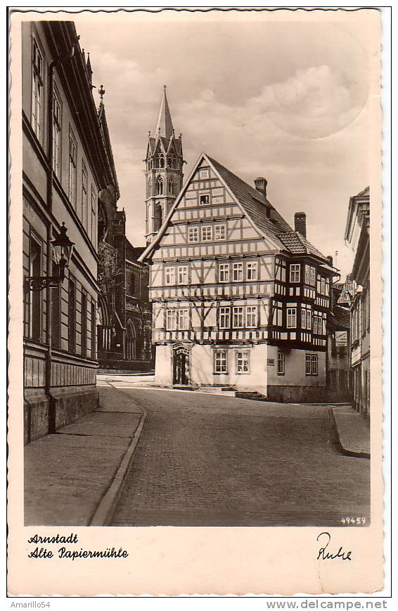 RAR Schöne AK Arnstadt - Alte Papiermühle 1939 ! - Arnstadt