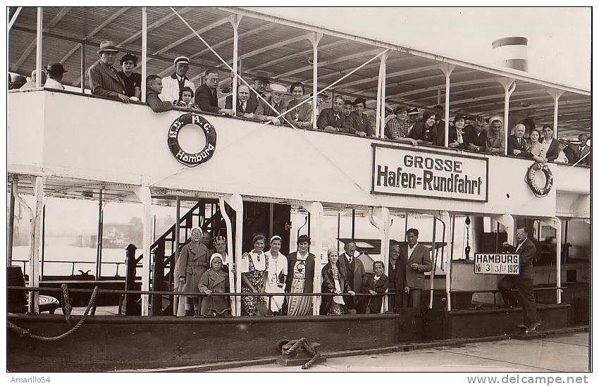 RAR Schöne AK Hamburg Hafen-Rundfahrt 3.IX.1937 Ship Schiff - Mitte