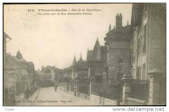 Rue De La République Vue Prise Par La Rue Alexandre Dumas - Villers Cotterets