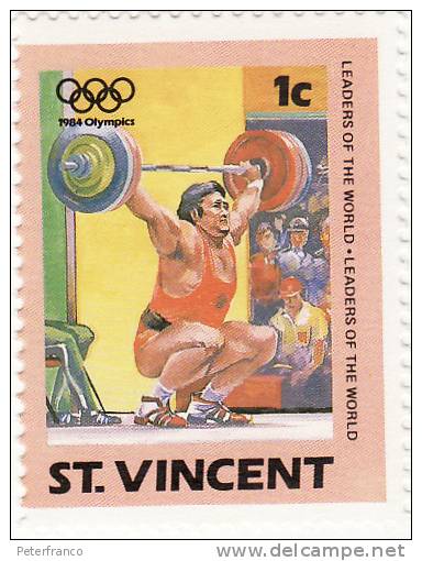 1984 St. Vincent - Olimpiadi Di Los Angeles - Pesistica