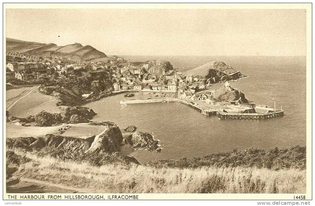 Britain United Kingdom - The Harbour From Hillsborough, Ilfracombe Postcard [P115] - Ilfracombe