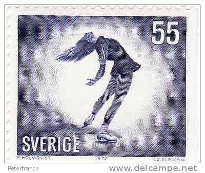 1972 Svezia - Sport - Pattinaggio Artistico