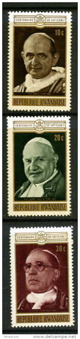 X RWANDA CENTENARIE VATICAN POPE PAUL VI JEAN XXIII PIE XII - Nuovi