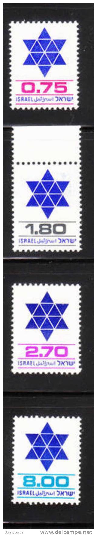 Israel 1975-80 Star Of David MNH - Ungebraucht (ohne Tabs)