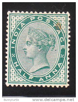 India 1882-87 Queen Victoria 1/2a Mint - 1882-1901 Keizerrijk