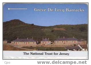 # JERSEY JER46 Greve De Lecq Barracks 40 Gpt 02.93 25000ex Tres Bon Etat - Jersey En Guernsey