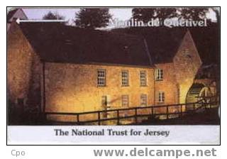 # JERSEY JER45 Moulin De Quetivel 40 Gpt 02.93 25000ex Tres Bon Etat - Jersey En Guernsey