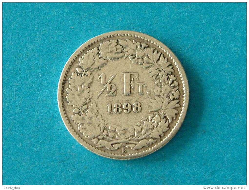 1/2 FRANC 1898 ( For Grade, Please See Photo ) ! - Otros & Sin Clasificación