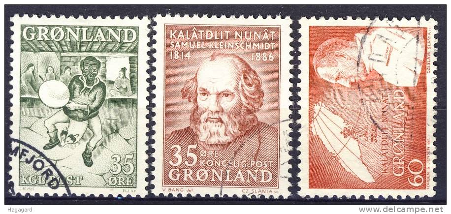 ##Greenland. 1961-69. Michel 46+64+72.  Cancelled(o) - Used Stamps