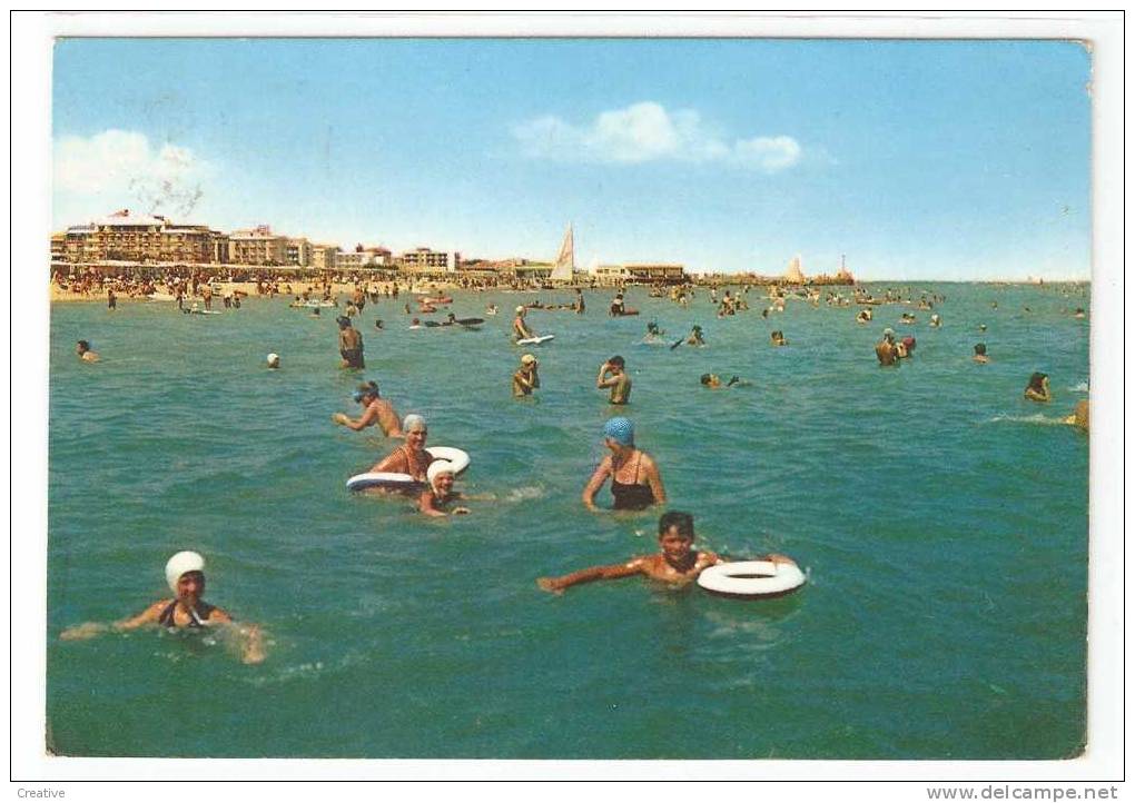 RICCIONE 1959 Hôtels Et Plage Vue De La Mer - Rimini