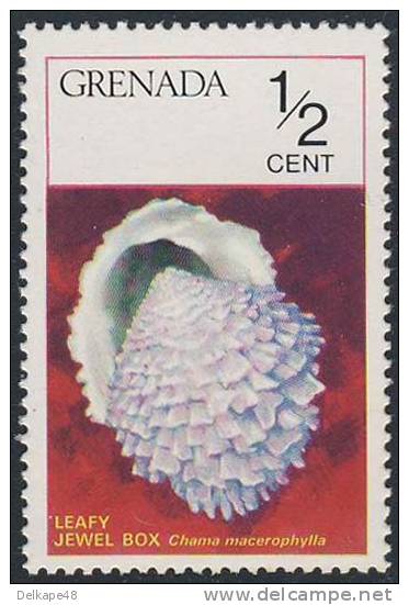 Grenada 1975 Mi 685 ** Chama Macerophylla: Eafy Jewel Box Clam - Shells / Weichtiere Des Meeres / Schelp - Conchas