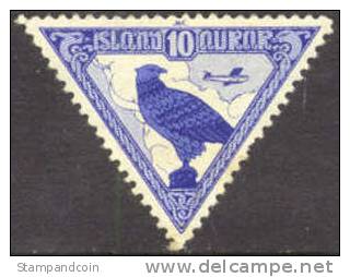 Iceland C3 Mint Hinged Airmail From 1930 - Aéreo