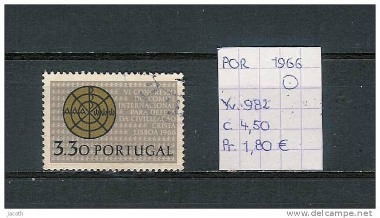 Portugal 1966 - Yv. 982 Gest./obl./used - Usado