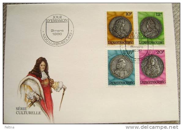 1986 LUXEMBOURG FDC WITH COINS - Monnaies