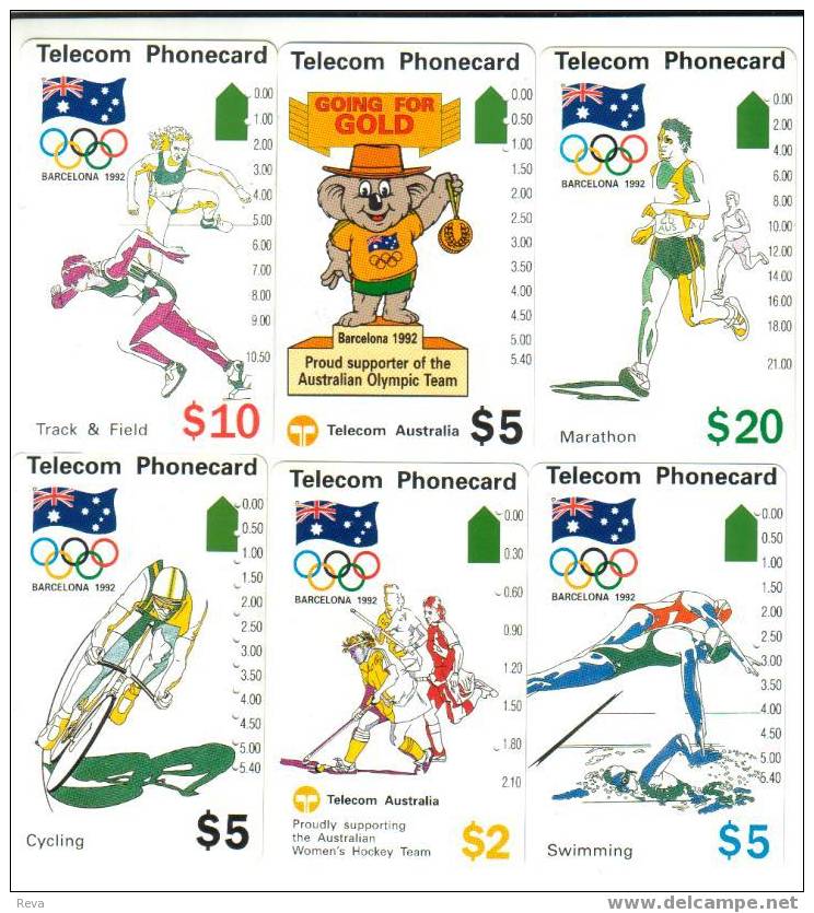 AUSTRALIA  $5  BARCELONA  SPAIN 1992  OLYMPIC  CYCLING  SPORT   AUS-051 READ DESCRIPTION !! - Australia