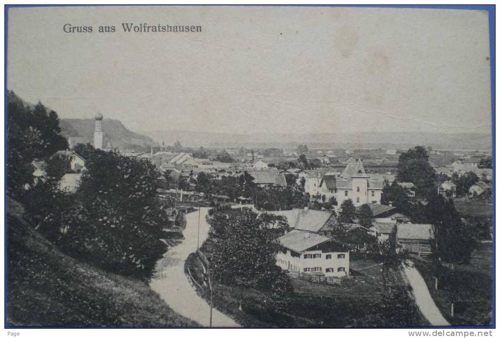 Wolfratshausen,Gruss Aus,1920,Teilansicht, - Wolfratshausen