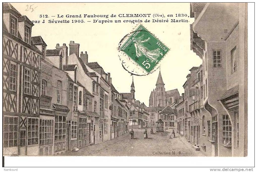 Le Grand Faubourg De Clermont En 1830 - Clermont