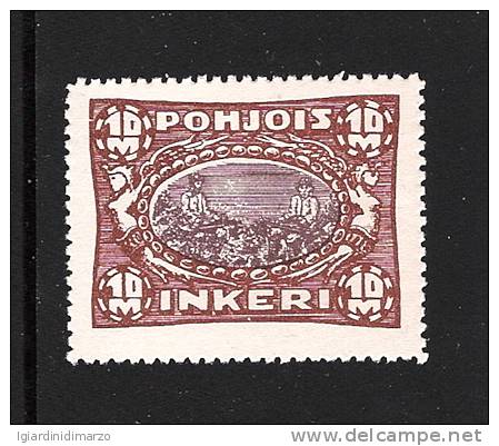 INGRIA (FINLANDIA) - 1920 - SOGGETTI VARI - VALORE DA 10 M. - NUOVO S.T.L. - IN BUONE CONDIZIONI. - Local Post Stamps