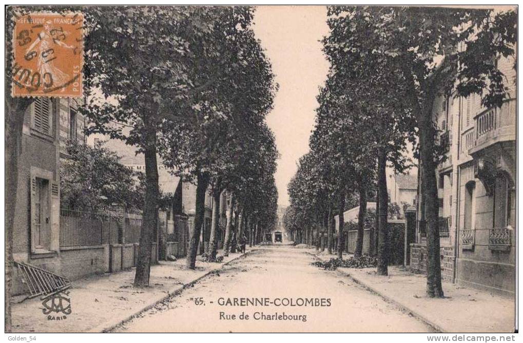 65. - GARENNE-COLOMBES Rue De Charlebourg CPA écrite Abeille - Sonstige & Ohne Zuordnung