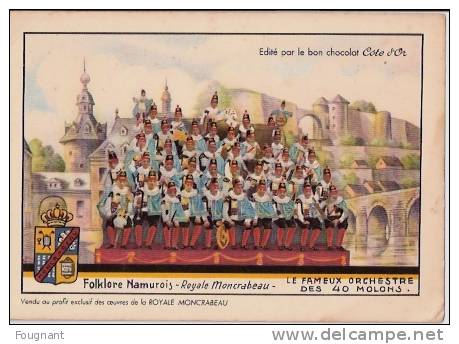 Belgique:NAMUR (Namur.) :.Folklore Namurois:Royale Moncrabeau.Le Fameux Orchestre Des 40 Molons.Non écrite. - Musique