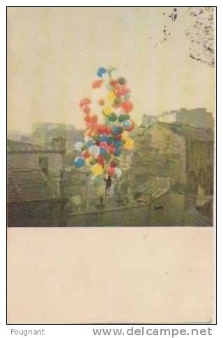 CINEMA:Le Ballon Rouge.N°8:Les Ballons Sur Les Toits.1956.couleur. - Autres & Non Classés