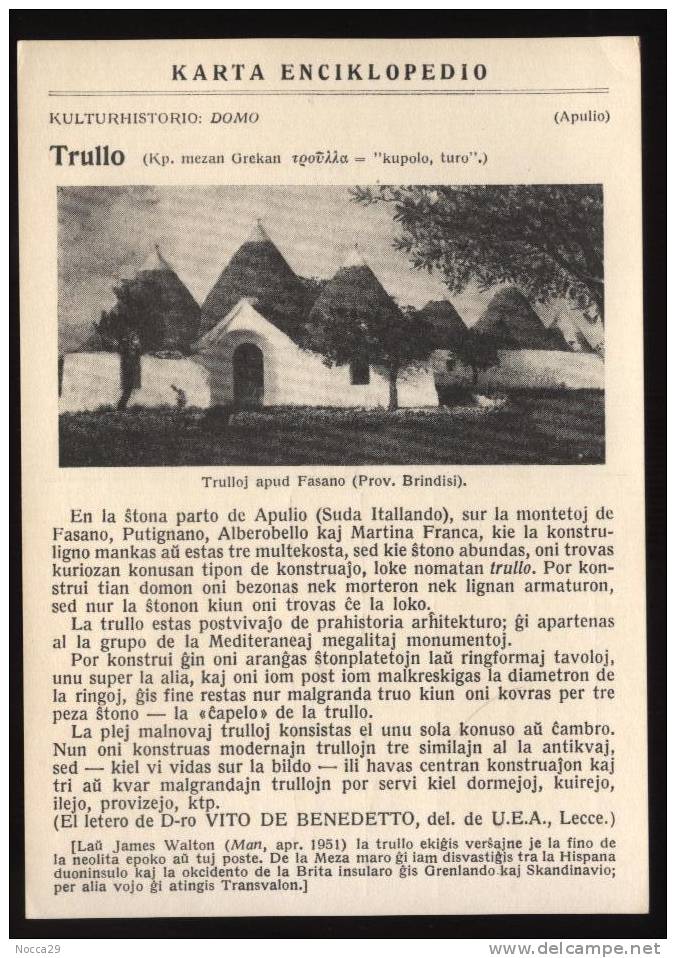 FASANO ( O ALBEROBELLO?)- BRINDISI  ANNI 50  TRULLI. EDIZIONE RARA! - Brindisi