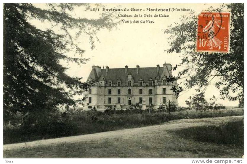 56 - GUER  MONTENEUF Château De La Grée De Calac - Guer Coetquidan